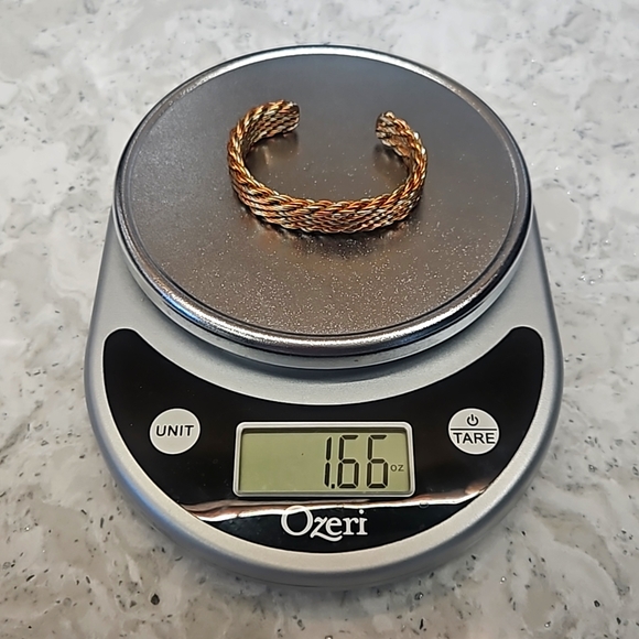 Braided Copper Adjustable Cuff Bracelet - Picture 9 of 10